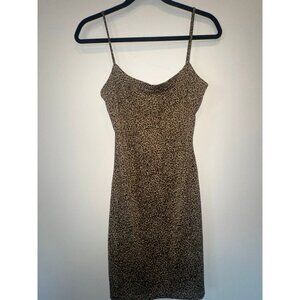 Serendipity Leopard Print Slip Dress